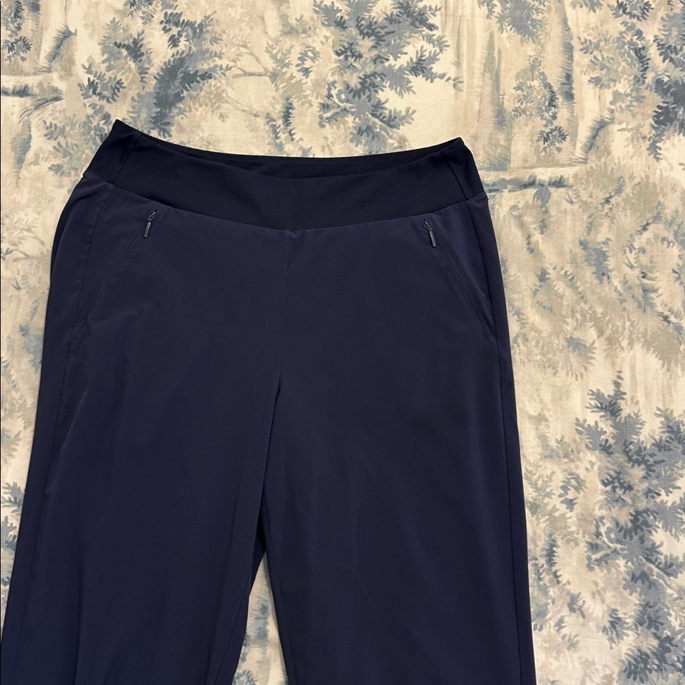 Athleta Blue Track Pants 14 tall - Picture 2 of 7